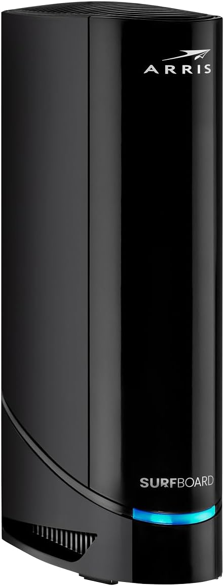 ARRIS Surfboard G20 DOCSIS 3.1 Cable Modem & Wi-Fi 6 Router | AX3000 | Up to 1 Gbps cable plans; AX3000 Wi-Fi 6 covers up to 2,500 sq ft; two 1 GbE ports; works with Xfinity, Cox, Spectrum.